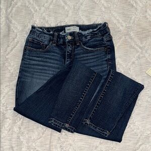 BKE Blue Skinny Jeans with Subtle Fading
